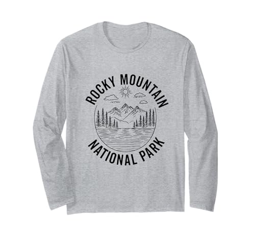 Colorado Rocky Mountain National Park Souvenir Männer Frauen Langarmshirt von Colorado Rocky Mountain National Park Souvenirs