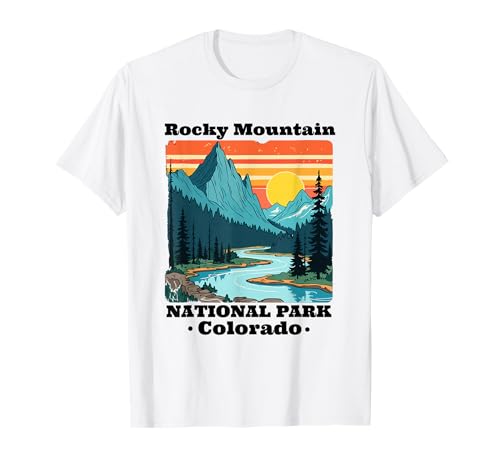 Colorado Rocky Mountain National Park Souvenir Männer Frauen T-Shirt von Colorado Rocky Mountain National Park Souvenirs