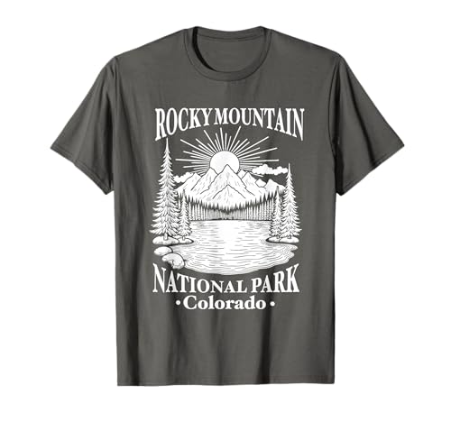 Colorado Rocky Mountain National Park Souvenir Männer Frauen T-Shirt von Colorado Rocky Mountain National Park Souvenirs