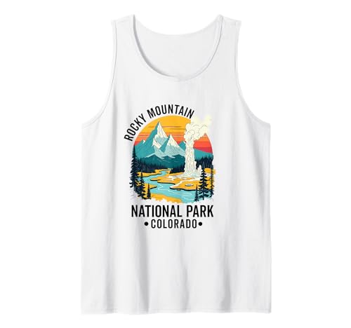 Colorado Rocky Mountain National Park Souvenir Männer Frauen Tank Top von Colorado Rocky Mountain National Park Souvenirs