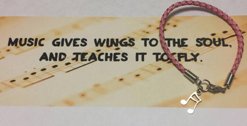 Musiknote Geflochtenes Lederarmband Musiknote Geflochtenes Lederarmband von ColoradoHorseTracks