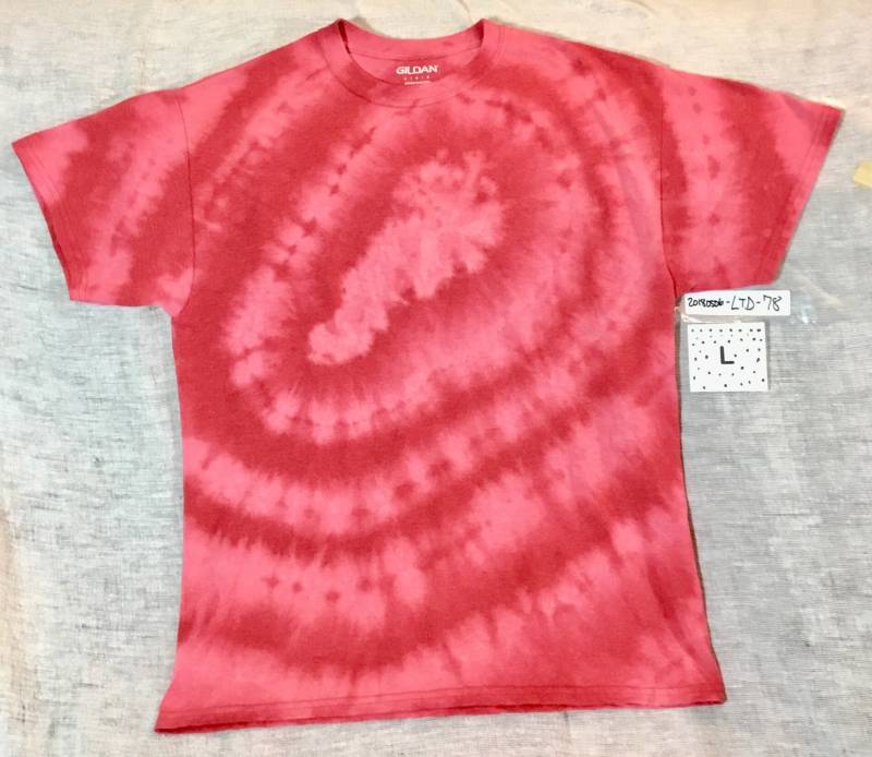 Großes Rot Meliertes T-Shirt Mit Bleichmittel Entladen von ColoradoTied