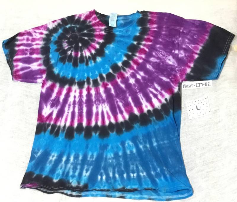 Großes Tie Dye T-Shirt Mit Spiral -/Swirl-Muster von ColoradoTied