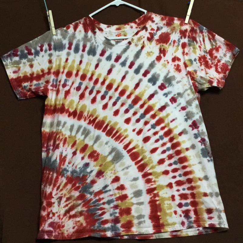 xl Hanes Nano Gebatikte Herbststrahlen von ColoradoTied