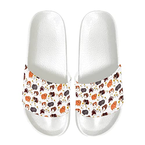 Coloranimal Adorabel Meerschweinchen Hausschuhe für Frauen Mädchen leichtes Gewicht flache Rutsche Sandalen Sommer Strand Hausschuhe EU 36 von Coloranimal