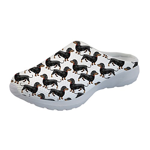 Coloranimal Air Mesh Memory Foam Sandalen für Frauen Leichte Katze Pfoten Slipper, - Dackel - Größe: 42 EU von Coloranimal