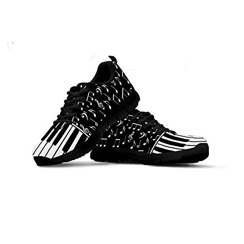 Coloranimal Black Outdoor Sport Laufen Jogging Turnschuhe Athletic Trainer Air Mesh Leichte Flats Musiknoten mit Klaviertastatur Muster Unisex Flats EU Größe 40 Coloranimal Black Outdoor Sport Laufen Jogging Turnschuhe Athletic Trainer Air Mesh Leichte Flats Musiknoten mit Klaviertastatur Muster Unisex Flats EU Größe 40 von Coloranimal