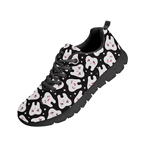 Coloranimal Cartoon Teeth Damenschuhe Slip On Zahnarzt Schuhe Lässige Sportschuhe Turnschuhe EU 37 von Coloranimal