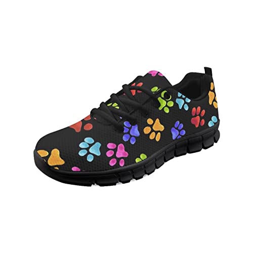 Coloranimal Colorful Dog Paw Road Laufschuhe Schnürschuhe Wanderschuhe Krankenschwester Schuhe EU 41 von Coloranimal