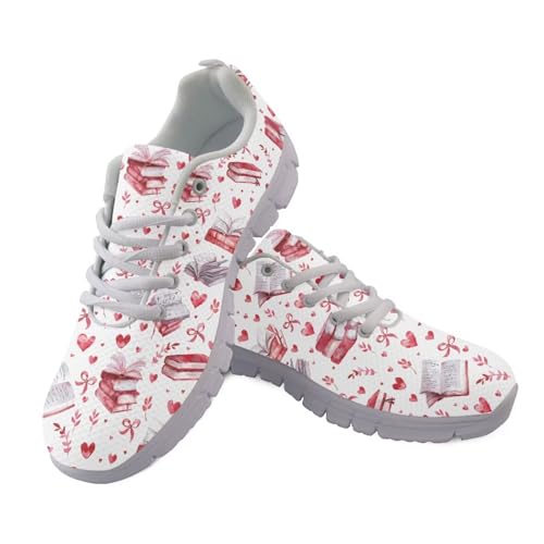 Coloranimal Damen-Turnschuhe, Schnürschuhe, Walkingschuhe, Lauf-Sneaker, Fitness-Sneaker, atmungsaktive Joggingschuhe, Pink Book Bowknot, 39 EU Coloranimal Damen-Turnschuhe, Schnürschuhe, Walkingschuhe, Lauf-Sneaker, Fitness-Sneaker, atmungsaktive Joggingschuhe, Pink Book Bowknot, 39 EU von Coloranimal