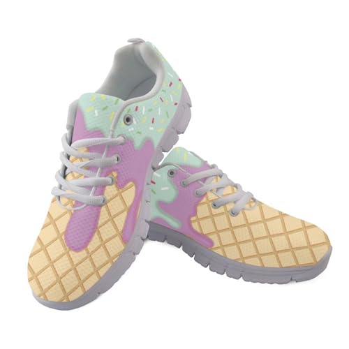 Coloranimal Damen-Wanderschuhe, Schnürschuhe, Sport-Sneaker, bequeme Sportschuhe, Workout, modische Sneaker, Mint Taro Ice Cream, 37 EU Coloranimal Damen-Wanderschuhe, Schnürschuhe, Sport-Sneaker, bequeme Sportschuhe, Workout, modische Sneaker, Mint Taro Ice Cream, 37 EU von Coloranimal