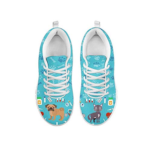 Coloranimal Funny Veterinarian Print Damen Laufen Joggen Schnürschuhe Turnhalle Sport Sport Wandern Gehen Casual DailyShoes Sportwear EU Größe 39 von Coloranimal