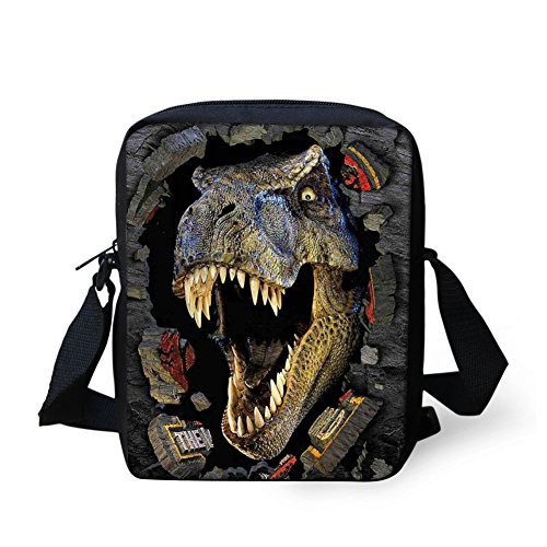 Coloranimal K-5542, Damen Satchel-Tasche Dinosaurier von Coloranimal