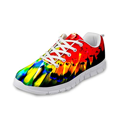 Coloranimal Low Top Laufen Wanderschuhe Bunte Malerei Lace-up Wohnungen für Frauen Männer Frühling Herbst Leichte Fußball Wohnungen Casual DailyShoes von Coloranimal