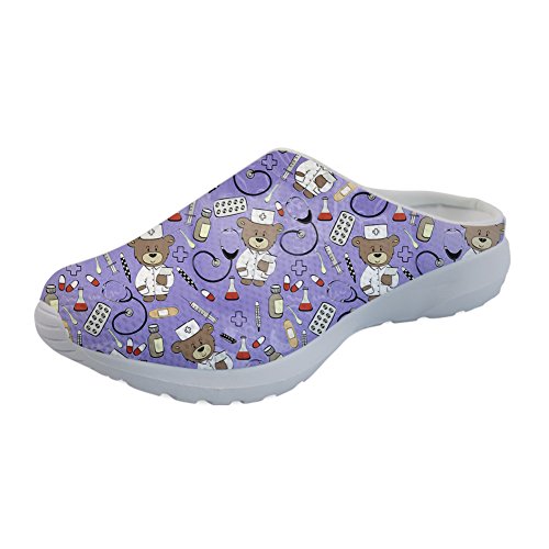 Coloranimal Purple Slip On Beach Aqua Schuhe Komfortabel atmungsaktiv rückenfrei Schnell trocknend Beachwear Flats Krankenschwester Bär Design-EU Größe 43 Coloranimal Purple Slip On Beach Aqua Schuhe Komfortabel atmungsaktiv rückenfrei Schnell trocknend Beachwear Flats Krankenschwester Bär Design-EU Größe 43 von Coloranimal