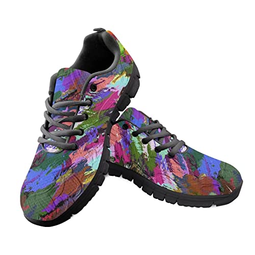 Coloranimal Rainbow Slip On Damen Sportschuhe Leichte Mesh Krankenschwester Schuhe Turnschuhe Turnschuhe EU 39 von Coloranimal