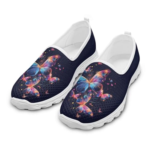 Coloranimal Schlupfschuhe für Damen, Laufschuhe, atmungsaktiv, athletische Turnschuhe, Damen-Loafer, Outdoor, Gradient Butterfly, 40 EU Coloranimal Schlupfschuhe für Damen, Laufschuhe, atmungsaktiv, athletische Turnschuhe, Damen-Loafer, Outdoor, Gradient Butterfly, 40 EU von Coloranimal