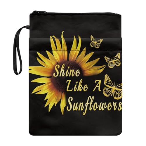 Coloranimal Shine Like A Sunflower Print Book Sleeve with Zip Pouch Bag Paperbacks Hardcover Book Cover Storage Bag with Front Pocket Portable Fashion Back to School Carry Case Coloranimal Shine Like A Sunflower Print Book Sleeve with Zip Pouch Bag Paperbacks Hardcover Book Cover Storage Bag with Front Pocket Portable Fashion Back to School Carry Case von Coloranimal
