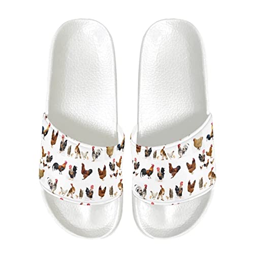 Coloranimal Slipper sind ein männlicher trickhuhn mit seehühnern und deren santlight. Solche sandalen sind flach und glitmig EU 42 von Coloranimal