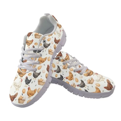 Coloranimal Sneakers für Damen, Schnürschuhe, Laufschuhe, Sportschuhe, Slipper, Tennis, Turnschuhe, modische Sneaker für Sport, Hühnerei, 38 EU Coloranimal Sneakers für Damen, Schnürschuhe, Laufschuhe, Sportschuhe, Slipper, Tennis, Turnschuhe, modische Sneaker für Sport, Hühnerei, 38 EU von Coloranimal
