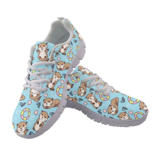 Coloranimal Sneakers für Damen, Schnürschuhe, Laufschuhe, Sportschuhe, Slipper, Tennis, Turnschuhe, modische Sneaker für Sport, Swim Otter Cartoon, 44 EU Coloranimal Sneakers für Damen, Schnürschuhe, Laufschuhe, Sportschuhe, Slipper, Tennis, Turnschuhe, modische Sneaker für Sport, Swim Otter Cartoon, 44 EU von Coloranimal