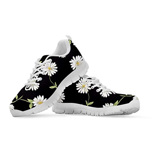 Coloranimal Unisex Damen Sneakers Blume Kleine Gänseblümchen Sport Laufschuhe für Teenager Air Mesh Flats, - Kleine Gänseblümchen - Größe: 41 EU von Coloranimal