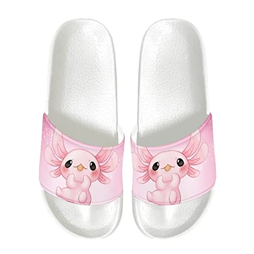 Coloranimal Unisex Strand Sandale Niedliche Axolotl Schieber Nicht Rutschen Flache Flip Flop Badeschuhe Dusche Hausschuhe EU 36 von Coloranimal