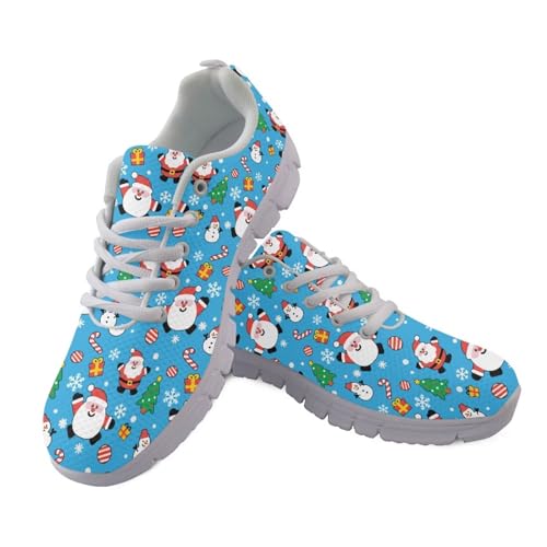 Coloranimal Weihnachtsschuhe, Wanderschuhe, Weihnachtsschuhe, Laufschuhe, Schnürschuhe, Damen-Sneaker, rutschfeste Netz-Tennisschuhe, Niedlicher Weihnachtsmann, blau, 39 EU Coloranimal Weihnachtsschuhe, Wanderschuhe, Weihnachtsschuhe, Laufschuhe, Schnürschuhe, Damen-Sneaker, rutschfeste Netz-Tennisschuhe, Niedlicher Weihnachtsmann, blau, 39 EU von Coloranimal