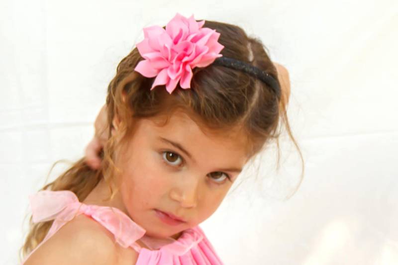 Rosa Blume Stirnband Für Mädchen - Baby Und Blumen Haarband Blumenmädchen von ColoresForYou