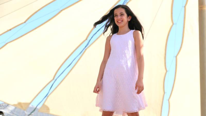 Rosa Kleid Für Mädchen Im Teenageralter - Blumenmädchen Spitzen Brautjungfer Verkleiden Teen-Kleid Soft Rosa Spitzenkleid von ColoresForYou