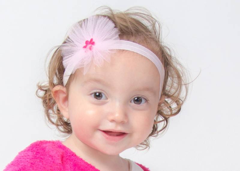 Rosa Tüll Blume Stirnband Für Baby Mädchen - Und Blumen Haarband Rosa von ColoresForYou