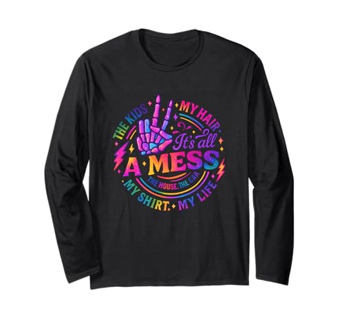 Es ist Alles EIN Chaos The Kids My Hair Life Langarmshirt Es ist Alles EIN Chaos The Kids My Hair Life Langarmshirt von Colorful Chaos Life Parenting Humor
