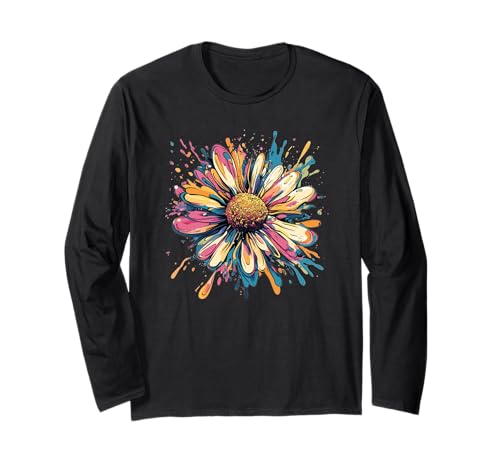 Lustiges Gänseblümchen in schönen Farben für Jungen und Mädchen Langarmshirt Lustiges Gänseblümchen in schönen Farben für Jungen und Mädchen Langarmshirt von Colorful Daisies