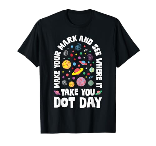Machen Sie Sich einen Namen, International Dot Day, Sonnensystem für Mädchen, STEM T-Shirt Machen Sie Sich einen Namen, International Dot Day, Sonnensystem für Mädchen, STEM T-Shirt von Colorful Dot Day Designs