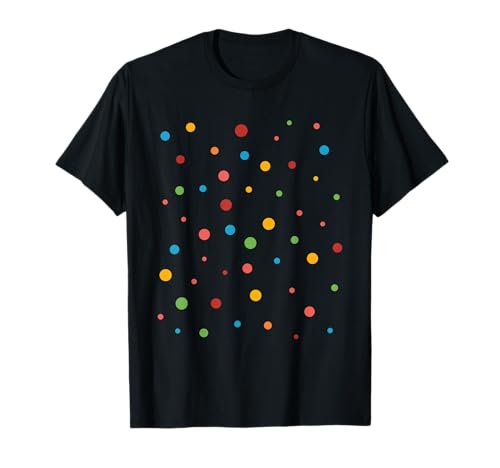 Tagesshirt mit Punkten, gepunktet, für Kinder, Jungen, Mädchen und Jugendliche T-Shirt von Colorful Dot Kids Tees Co.