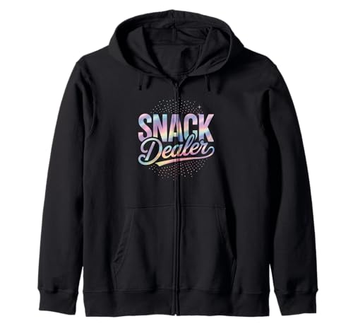 Lustiger Snack Dealer Spruch Humorvoller Essensliebhaber Frauen Männer Kapuzenjacke Lustiger Snack Dealer Spruch Humorvoller Essensliebhaber Frauen Männer Kapuzenjacke von Colorful Pastel Snacks Teacher Mom Candy Humor