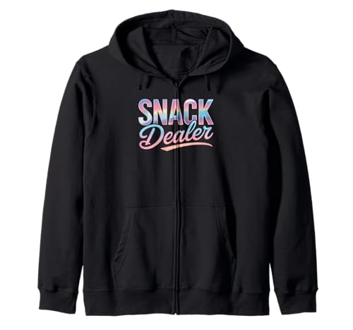 Lustiger Snack Dealer Spruch Humorvoller Essensliebhaber Frauen Männer Kapuzenjacke Lustiger Snack Dealer Spruch Humorvoller Essensliebhaber Frauen Männer Kapuzenjacke von Colorful Pastel Snacks Teacher Mom Candy Humor