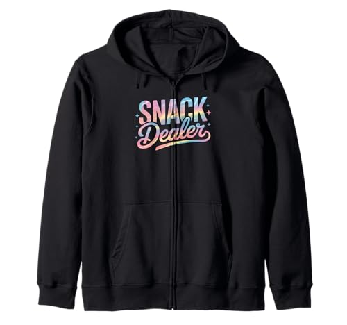 Lustiger Snack Dealer Spruch Humorvoller Essensliebhaber Frauen Männer Kapuzenjacke Lustiger Snack Dealer Spruch Humorvoller Essensliebhaber Frauen Männer Kapuzenjacke von Colorful Pastel Snacks Teacher Mom Candy Humor