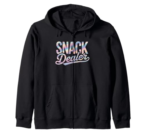 Lustiger Snack Dealer Spruch Humorvoller Essensliebhaber Frauen Männer Kapuzenjacke Lustiger Snack Dealer Spruch Humorvoller Essensliebhaber Frauen Männer Kapuzenjacke von Colorful Pastel Snacks Teacher Mom Candy Humor