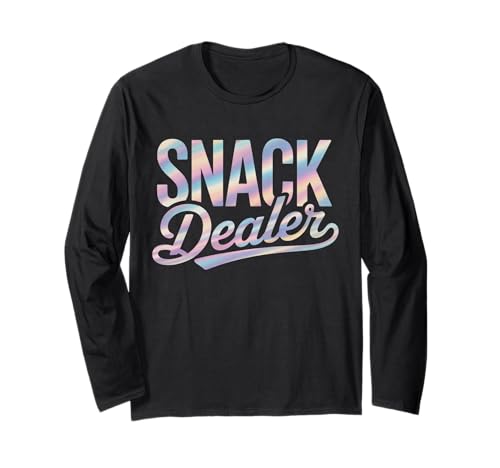 Lustiger Snack Dealer Spruch Humorvoller Essensliebhaber Frauen Männer Langarmshirt von Colorful Pastel Snacks Teacher Mom Candy Humor