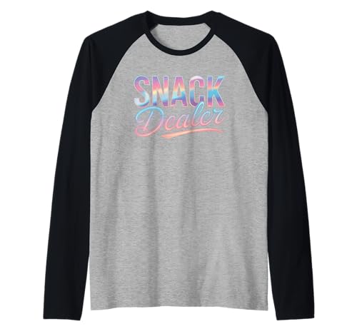 Lustiger Snack Dealer Spruch Humorvoller Essensliebhaber Frauen Männer Raglan Lustiger Snack Dealer Spruch Humorvoller Essensliebhaber Frauen Männer Raglan von Colorful Pastel Snacks Teacher Mom Candy Humor