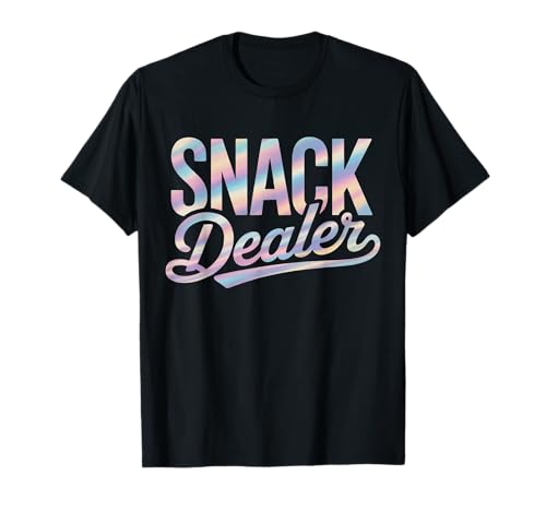 Lustiger Snack Dealer Spruch Humorvoller Essensliebhaber Frauen Männer T-Shirt Lustiger Snack Dealer Spruch Humorvoller Essensliebhaber Frauen Männer T-Shirt von Colorful Pastel Snacks Teacher Mom Candy Humor