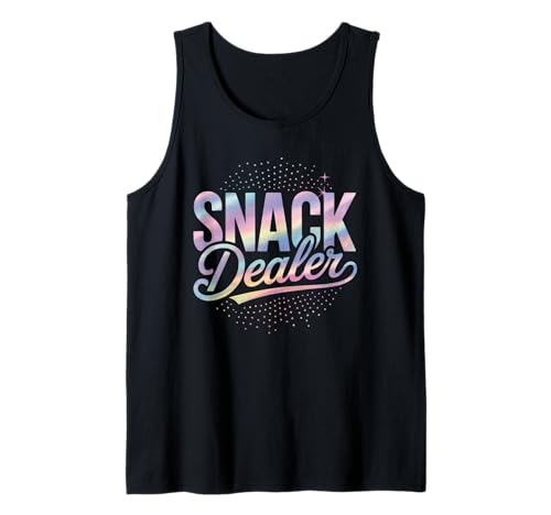 Lustiger Snack Dealer Spruch Humorvoller Essensliebhaber Frauen Männer Tank Top Lustiger Snack Dealer Spruch Humorvoller Essensliebhaber Frauen Männer Tank Top von Colorful Pastel Snacks Teacher Mom Candy Humor
