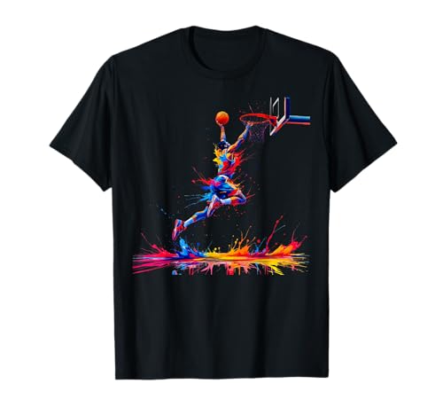 Basketballspieler Drip Jungen Jugend Kinder Männer Frauen Teenager Liebhaber T-Shirt Basketballspieler Drip Jungen Jugend Kinder Männer Frauen Teenager Liebhaber T-Shirt von Colorful Player Basketball Graphic For Fans