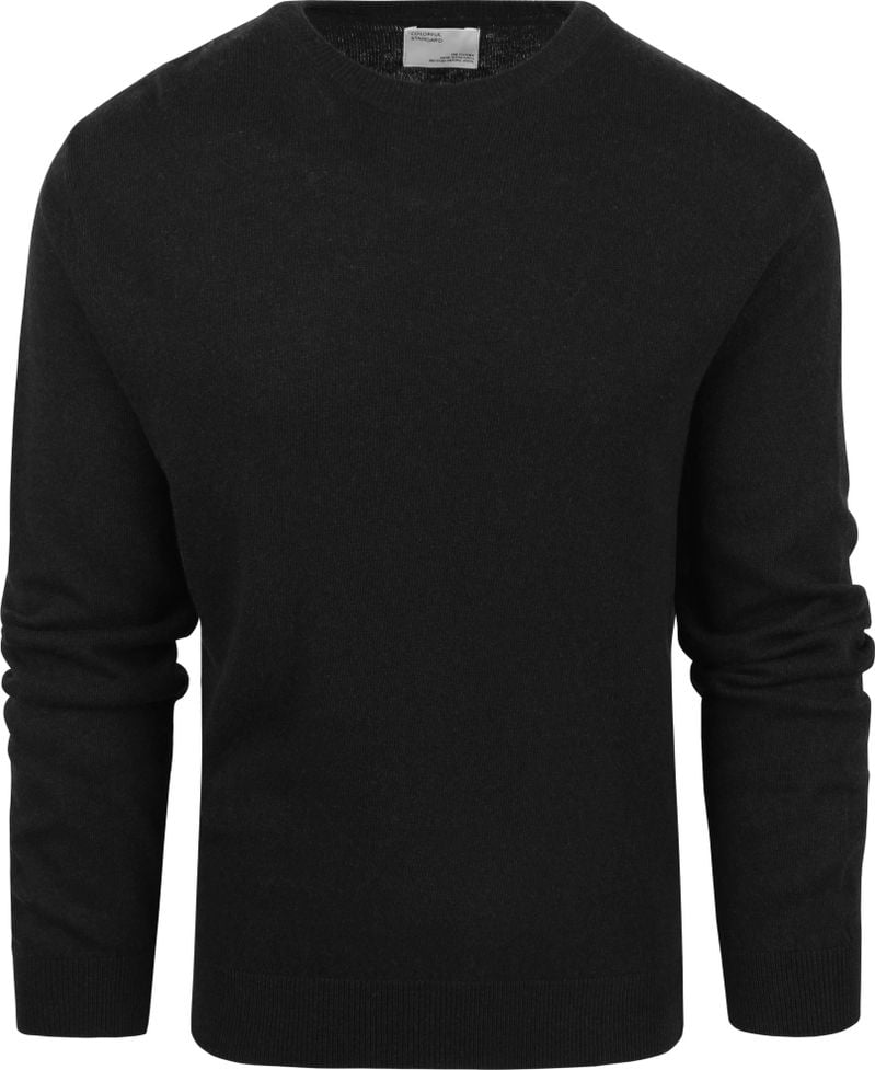 Bunter Standard Pullover Merino Schwarz - Größe S von Colorful Standard