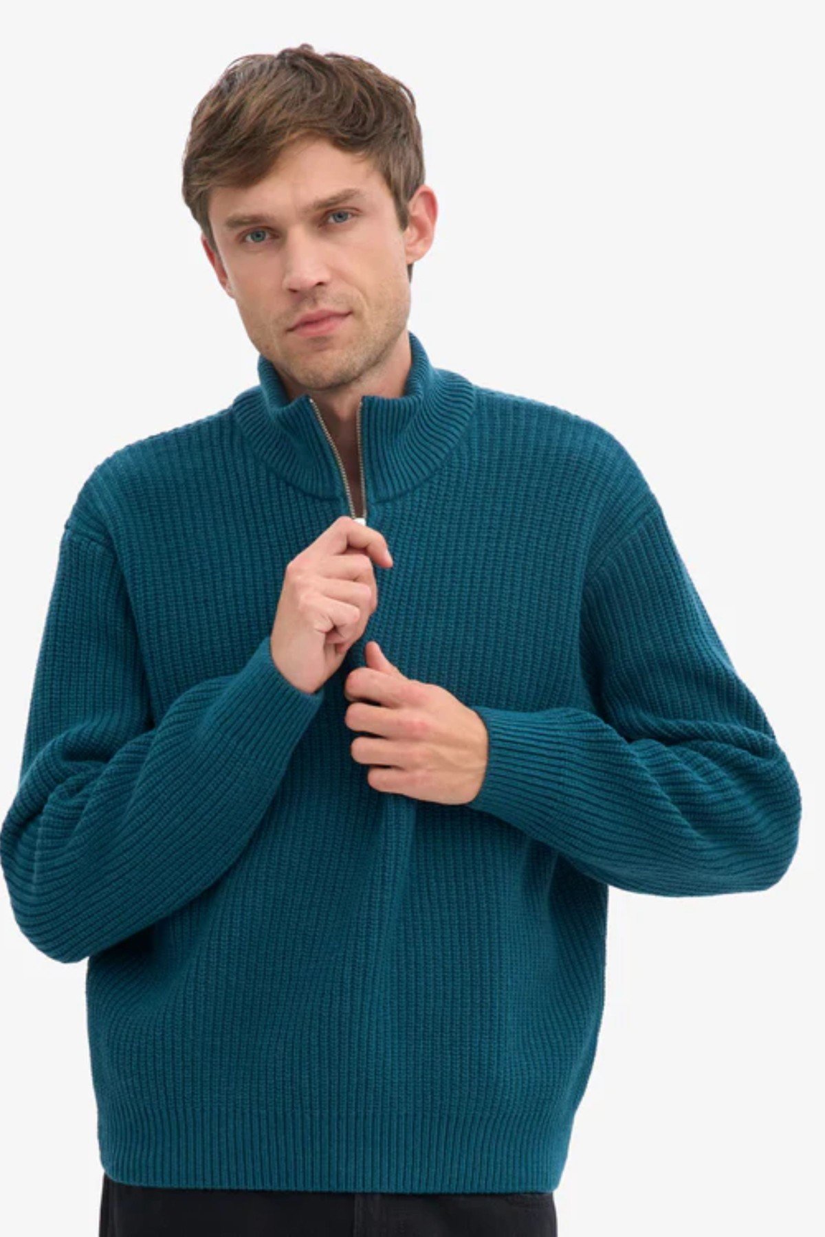 Wollpullover Merino Quarter Zip von Colorful Standard