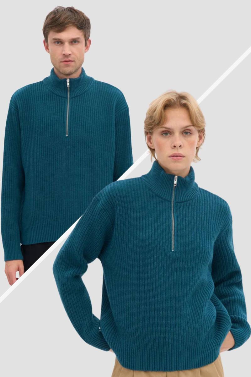 Wollpullover Merino Quarter Zip von Colorful Standard