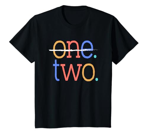 Kinder Two Crossed Out 2nd Birthday Design 2-Year-Old T-Shirt Kinder Two Crossed Out 2nd Birthday Design 2-Year-Old T-Shirt von Colorful Strike-Through 2nd Birthday Design
