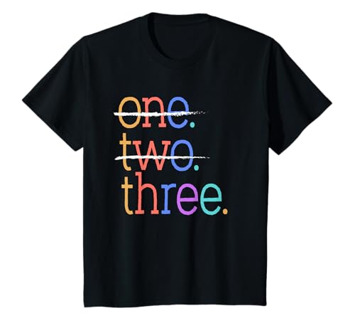 Kinder Three Crossed Out 3rd Birthday Design 3-Year-Old T-Shirt Kinder Three Crossed Out 3rd Birthday Design 3-Year-Old T-Shirt von Colorful Strike-Through 3rd Birthday Design