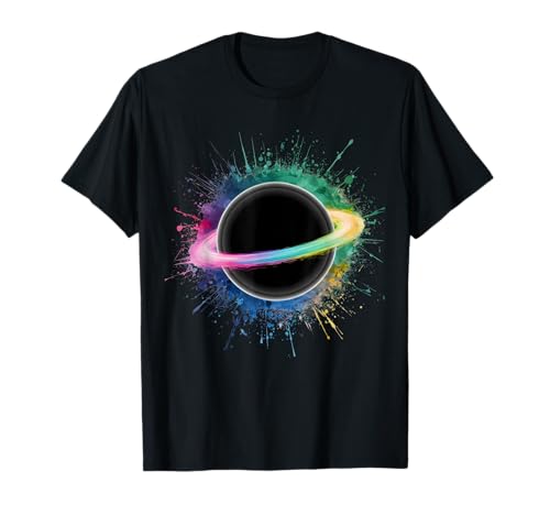 Astrophysik, Herren, Damen, bunt, Aquarell, schwarzes Loch T-Shirt von Colorful Watercolor Astrophysicists Black Hole